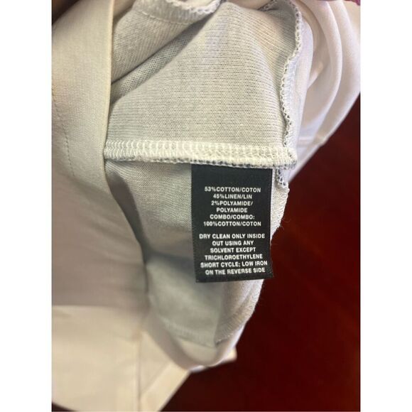 Lafayette 148 New York Blue & Gray Color Block Short Sleeve Knit Dress with Pick - Picture 7 of 7